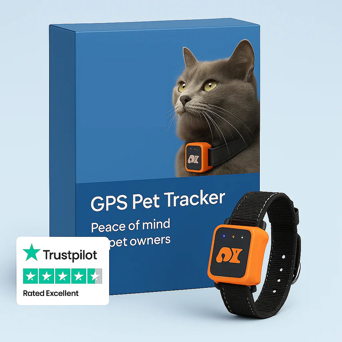 PawiSition Lightweight Real-Time Cat GPS Tracker with Geo-Fence
