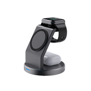 PoweriClip 3-in-1 Magnetic Wireless Charging Station for iPhone, Watch & AirPods