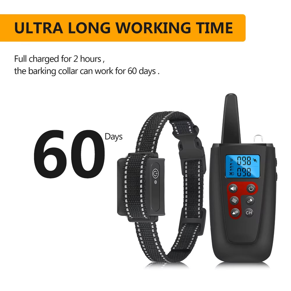 Pufionex Shock-Free Remote Dog Training Collar 3300ft Range