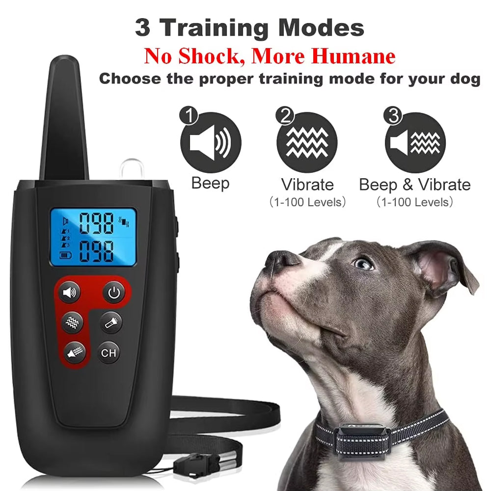 Pufionex Shock-Free Remote Dog Training Collar 3300ft Range