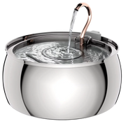 PuryFuryo Stainless Steel 4L Quiet Cat Water Fountain