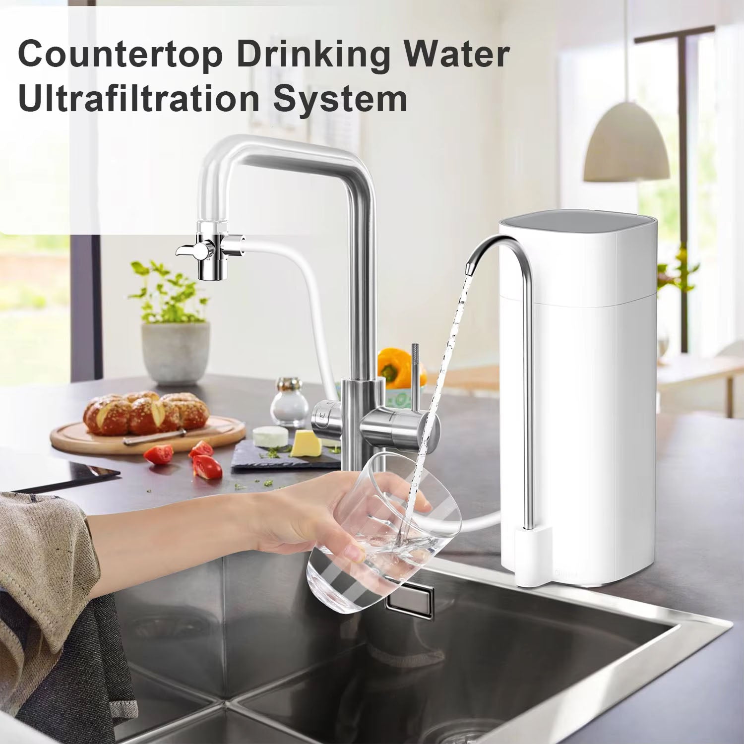 PuryTapi 4-in-1 Countertop Faucet Water Filter