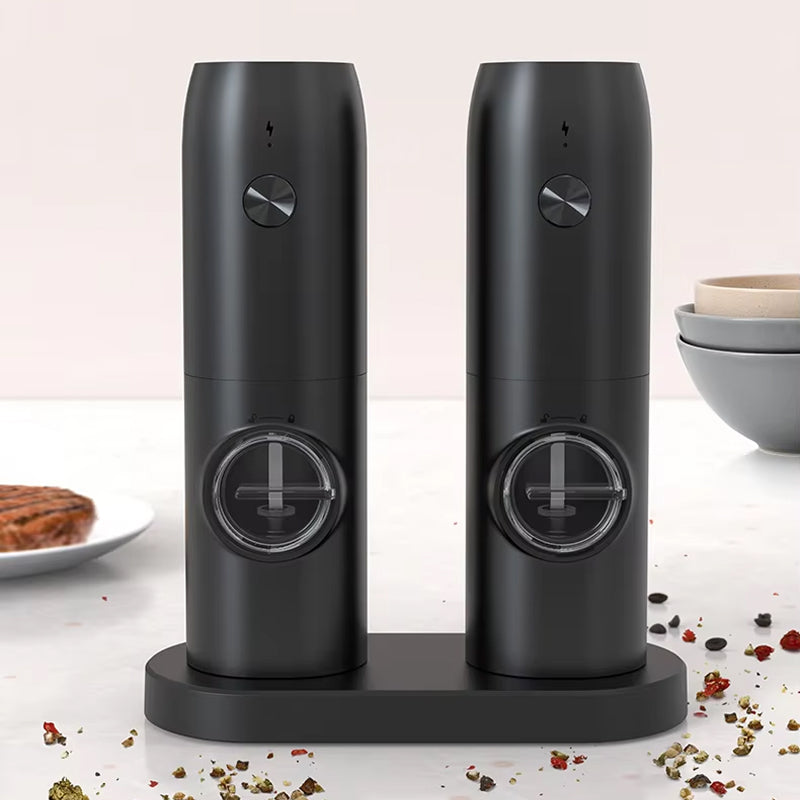 SalteSonic Automatic Rechargeable One-Touch Grinder for Salt and Pepper