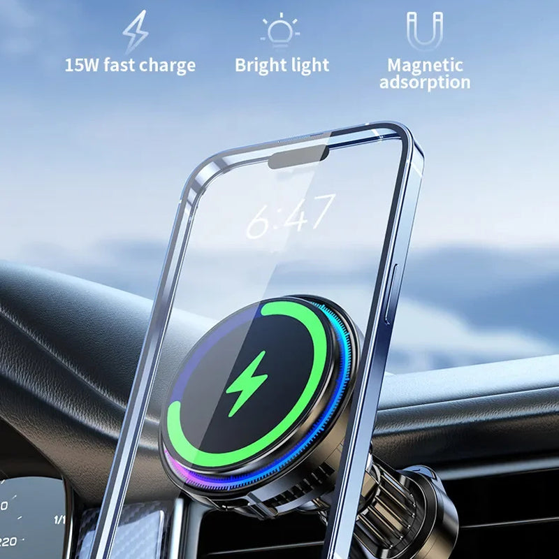 SnapoDryve MagSafe Car Mount with TEC Cooling & 15W Wireless Charging