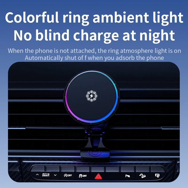 SnapoDryve MagSafe Car Mount with TEC Cooling & 15W Wireless Charging