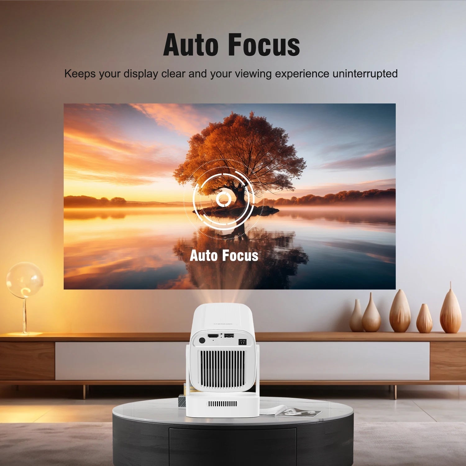 SoliiSight 1080P Outdoor Projector for Daylight Use