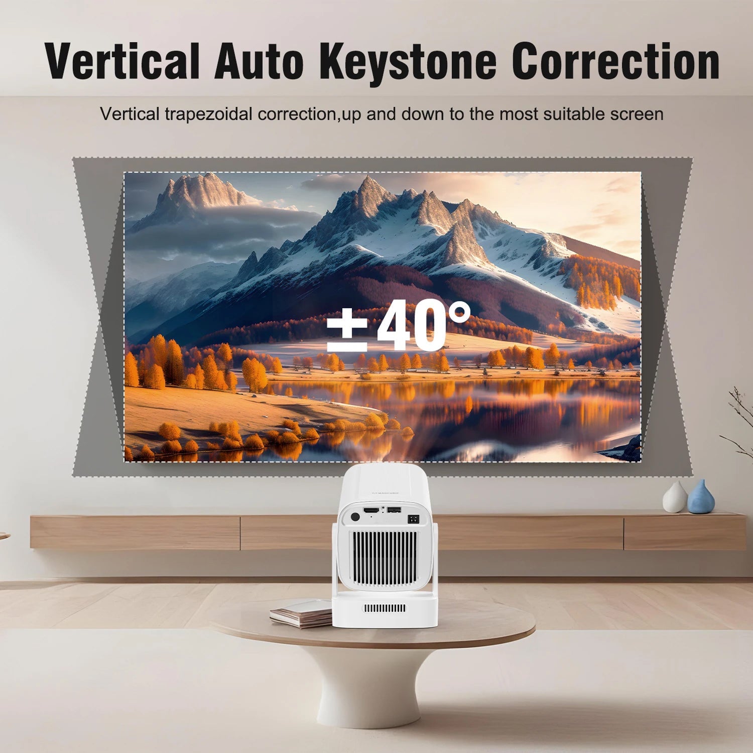 SoliiSight 1080P Outdoor Projector for Daylight Use