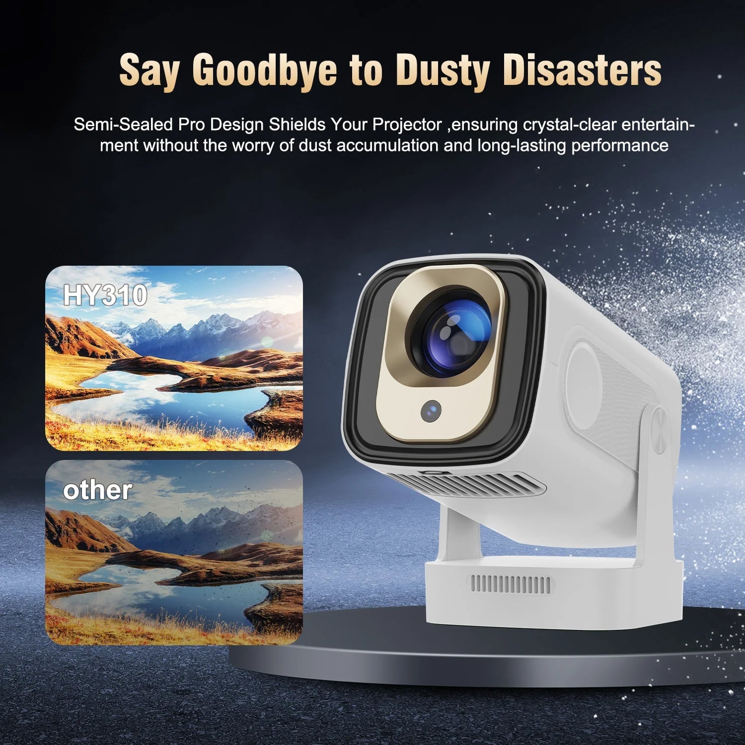 SoliiSight 1080P Outdoor Projector for Daylight Use