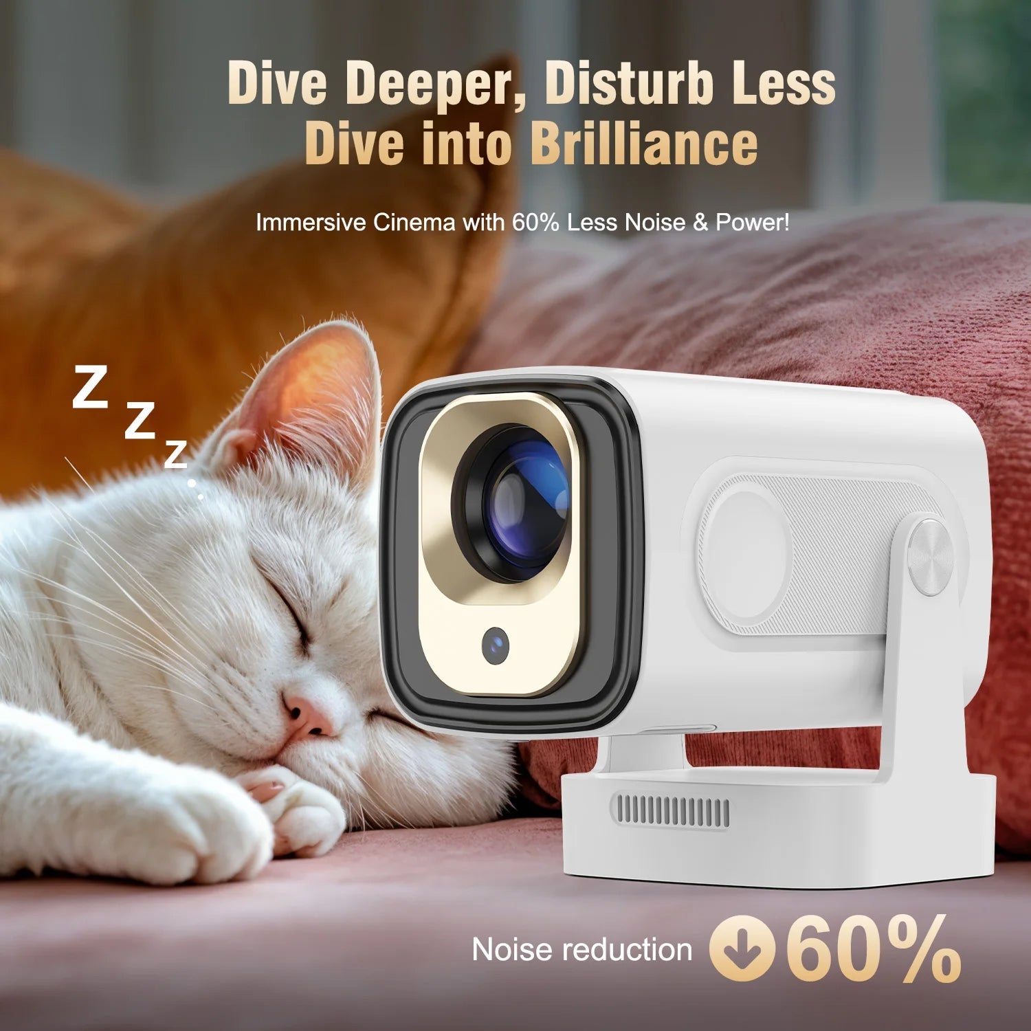 SoliiSight 1080P Outdoor Projector for Daylight Use