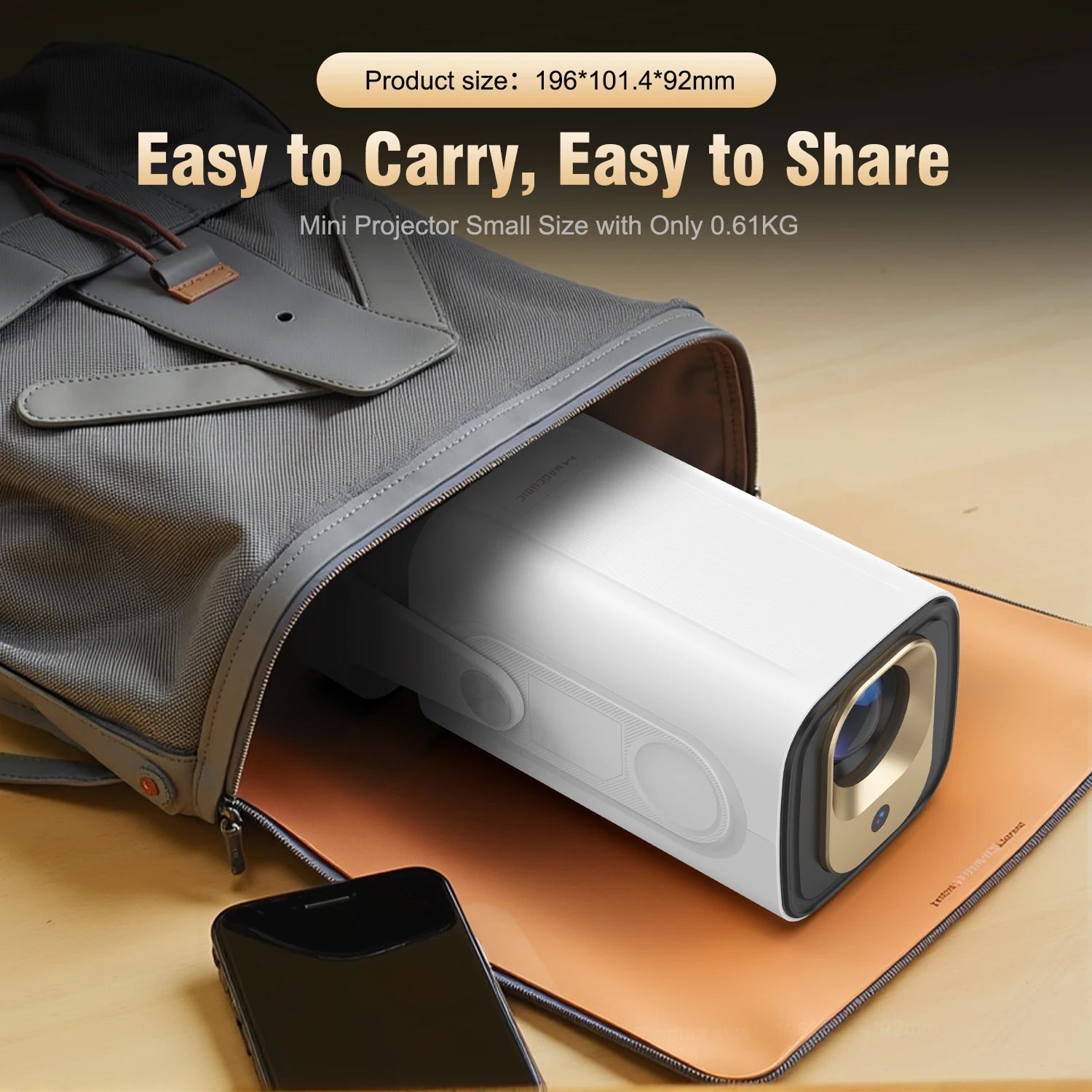 SoliiSight 1080P Outdoor Projector for Daylight Use