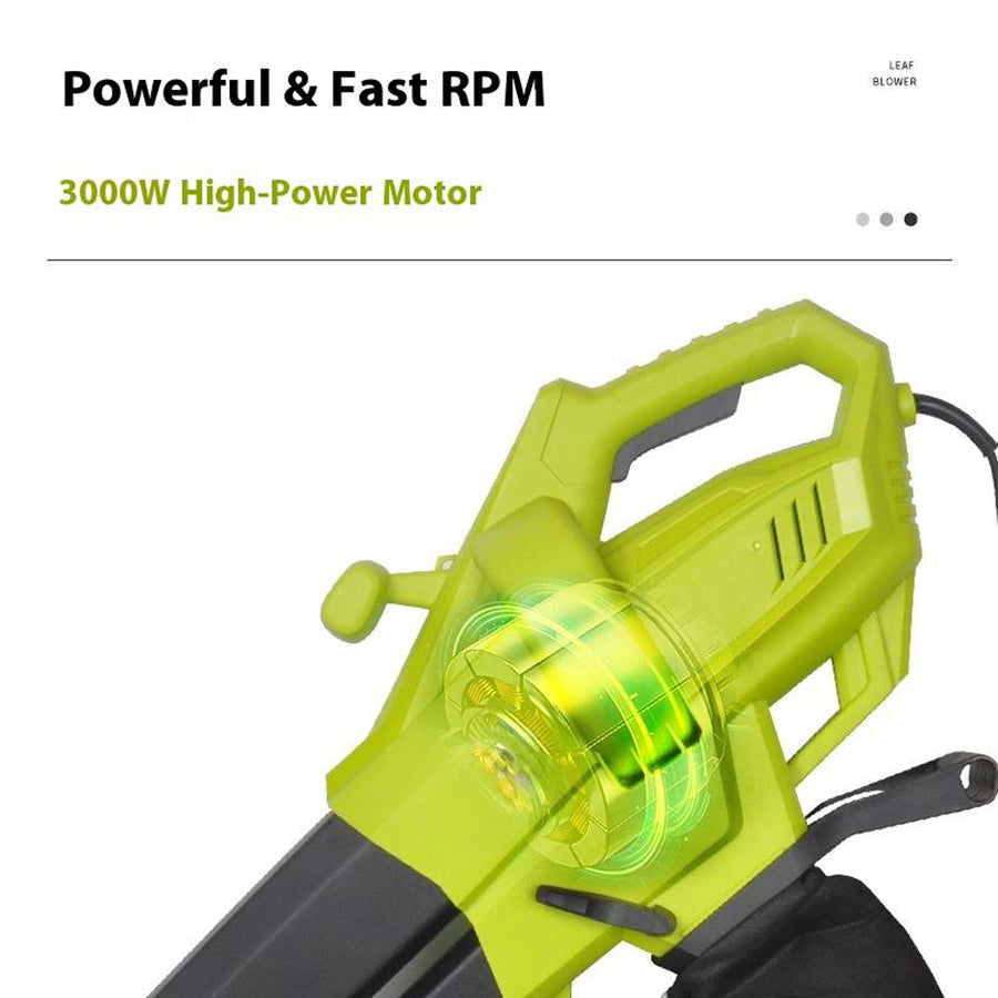 VacoLeaf 3000W 3-in-1 Cordless Leaf Blower Vacuum and Mulcher