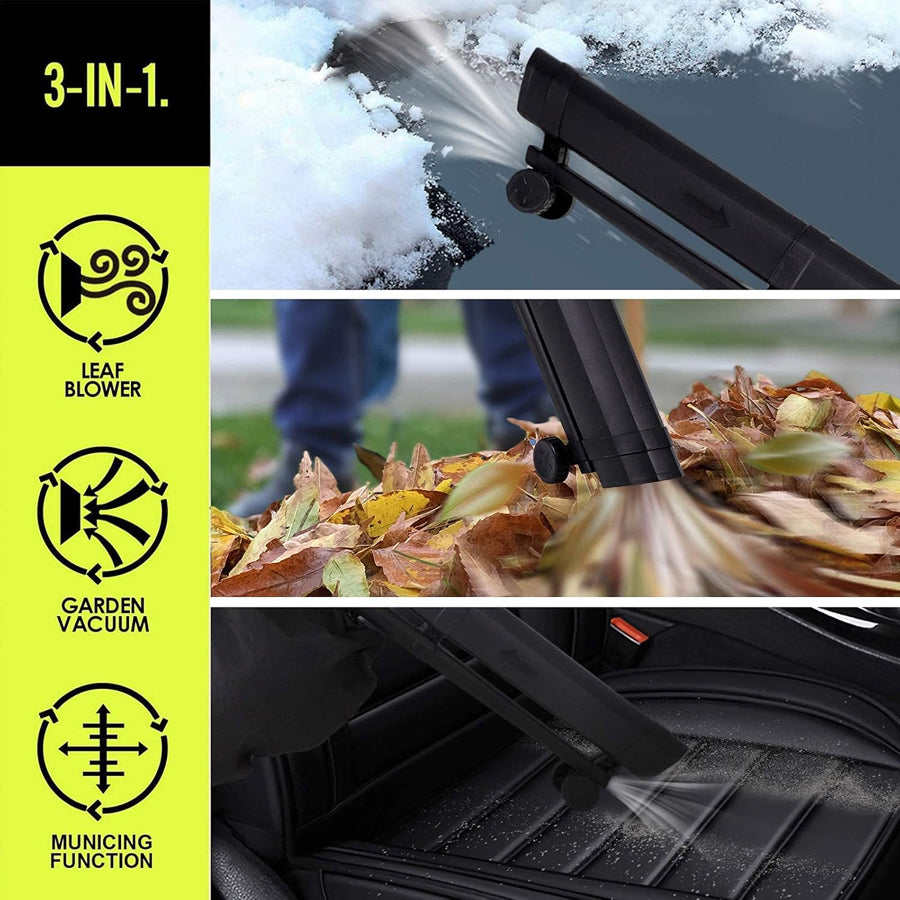 VacoLeaf 3000W 3-in-1 Cordless Leaf Blower Vacuum and Mulcher