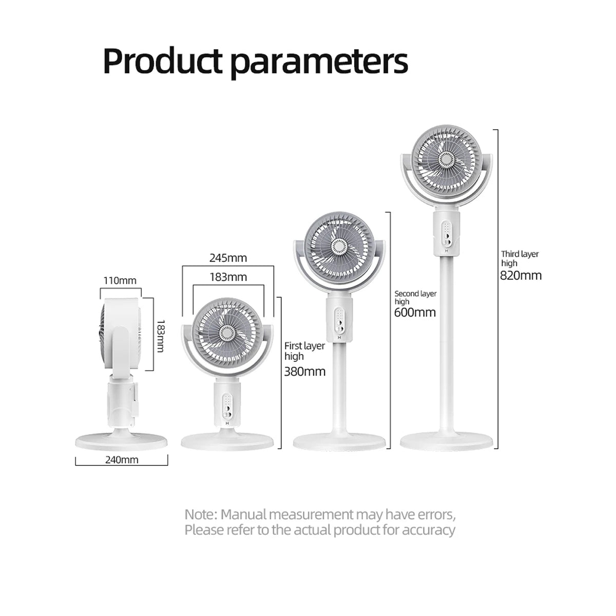 VortixVex Convertible Air Circulator Fan for Whole-Room Cooling