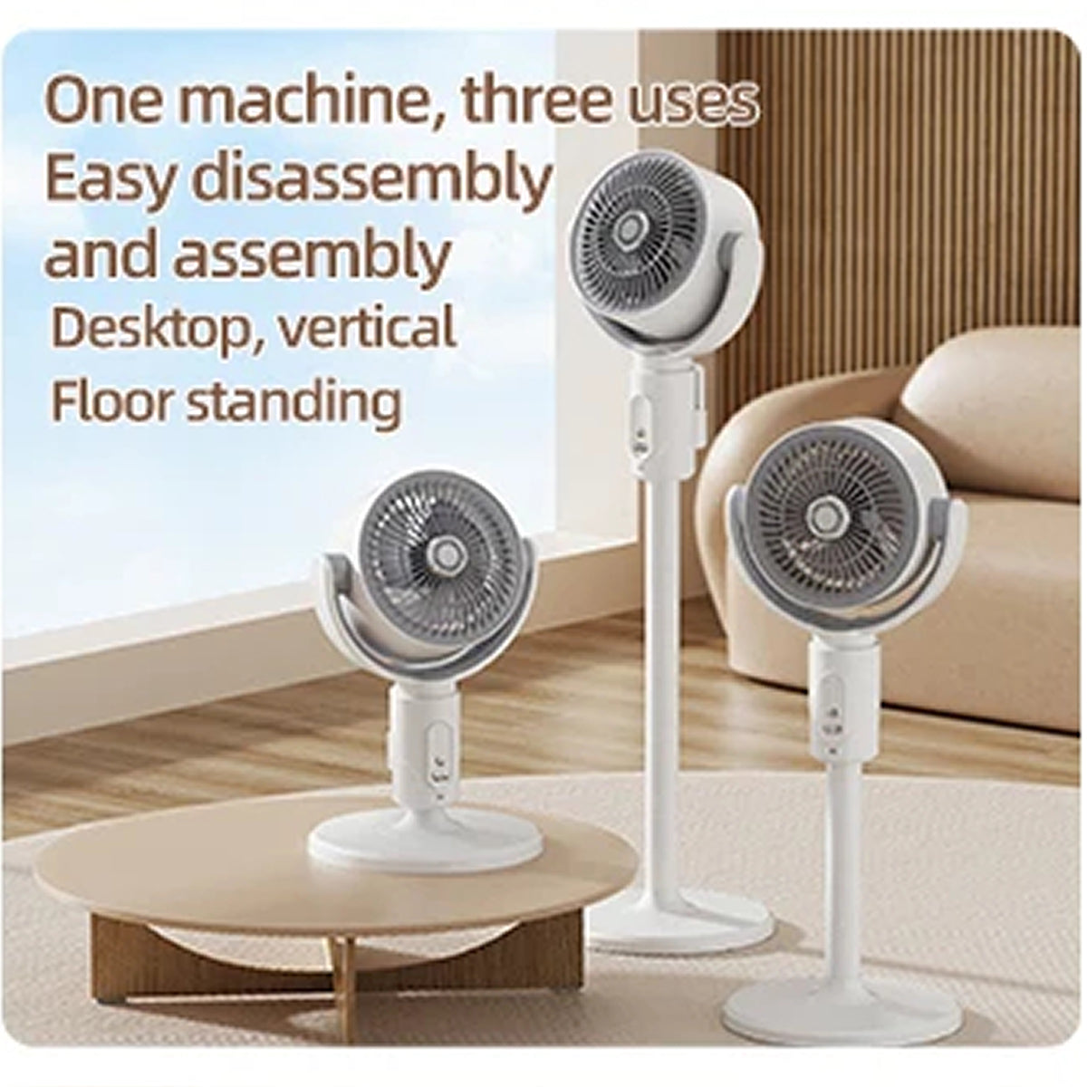 VortixVex Convertible Air Circulator Fan for Whole-Room Cooling