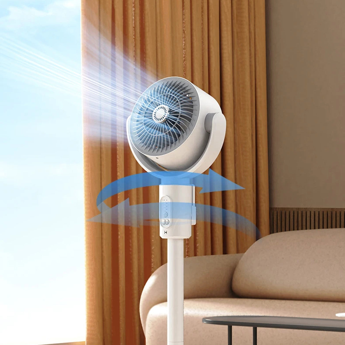 VortixVex Convertible Air Circulator Fan for Whole-Room Cooling