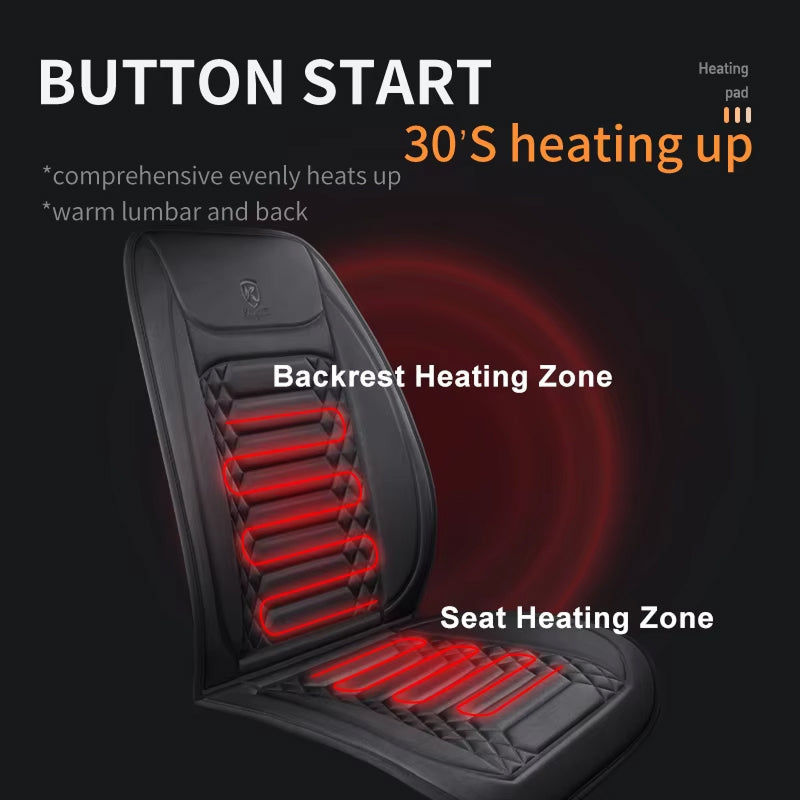 WarmiShift Plug-and-Play Dual Zone Heated Car Seat Cover