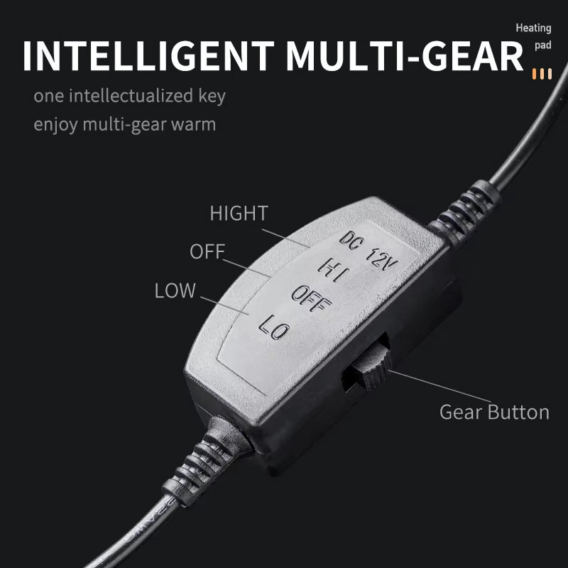 WarmiShift Plug-and-Play Dual Zone Heated Car Seat Cover