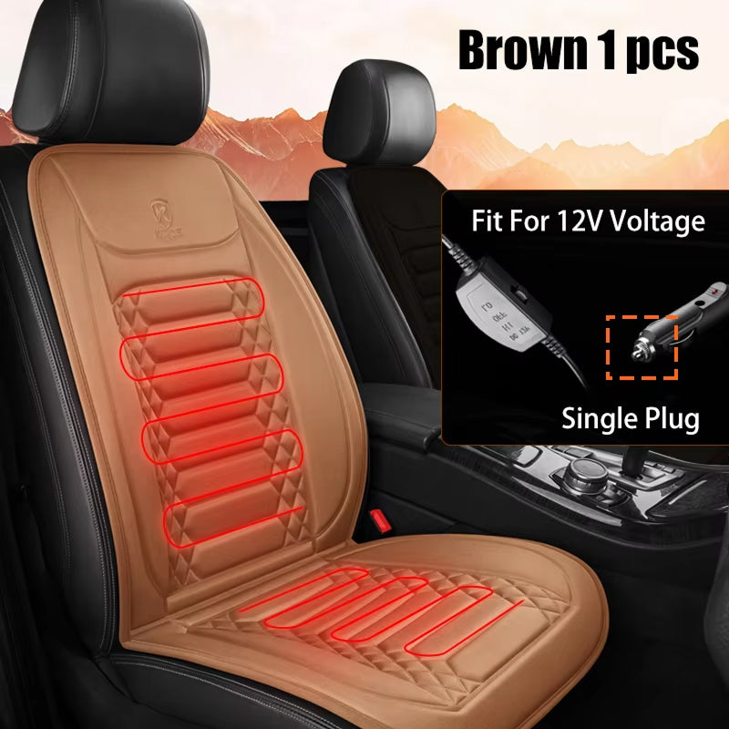 WarmiShift Plug-and-Play Dual Zone Heated Car Seat Cover