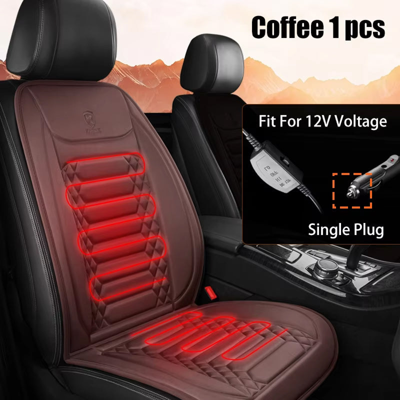 WarmiShift Plug-and-Play Dual Zone Heated Car Seat Cover