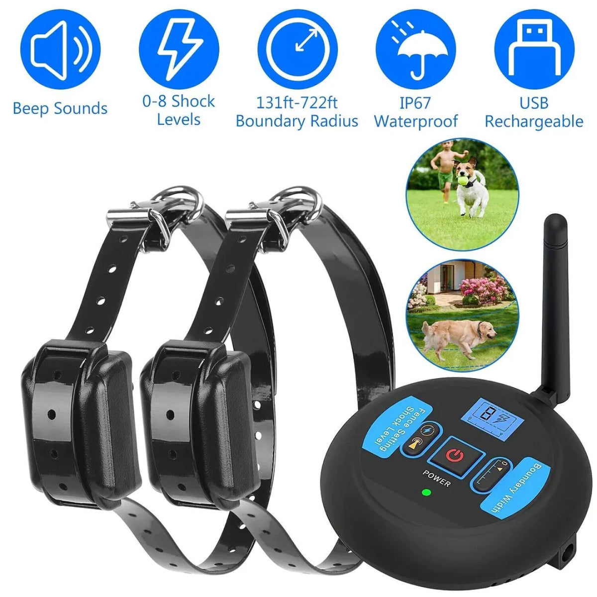 WufyFenci Wireless Electric Dog Fence