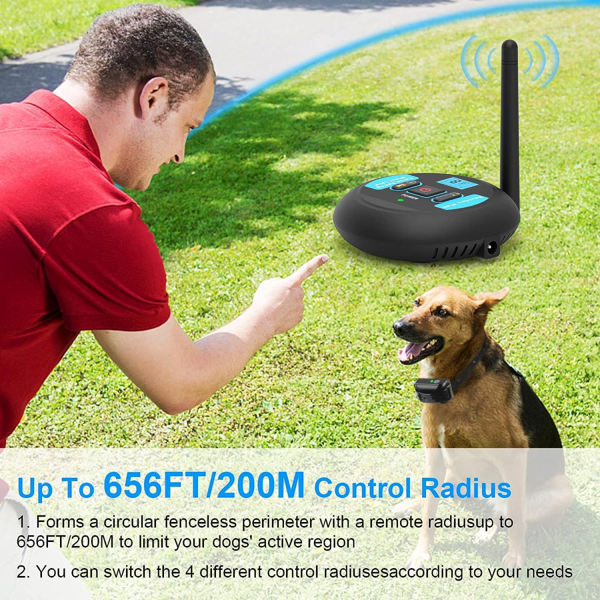 WufyFenci Wireless Electric Dog Fence