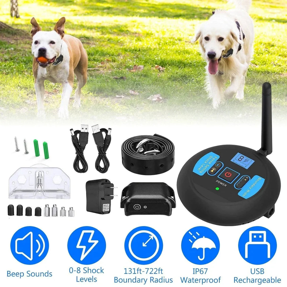 WufyFenci Wireless Electric Dog Fence